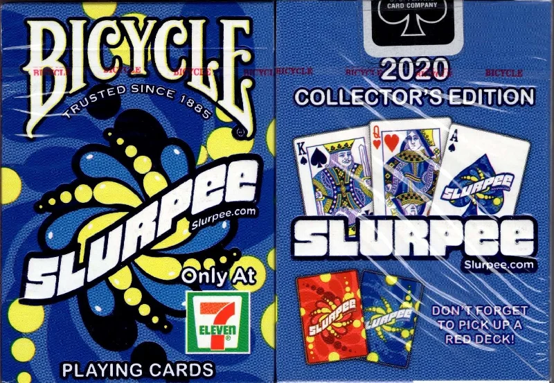 Bicycle odometer-Slurpee Blue 2020 Bicycle Playing Cards