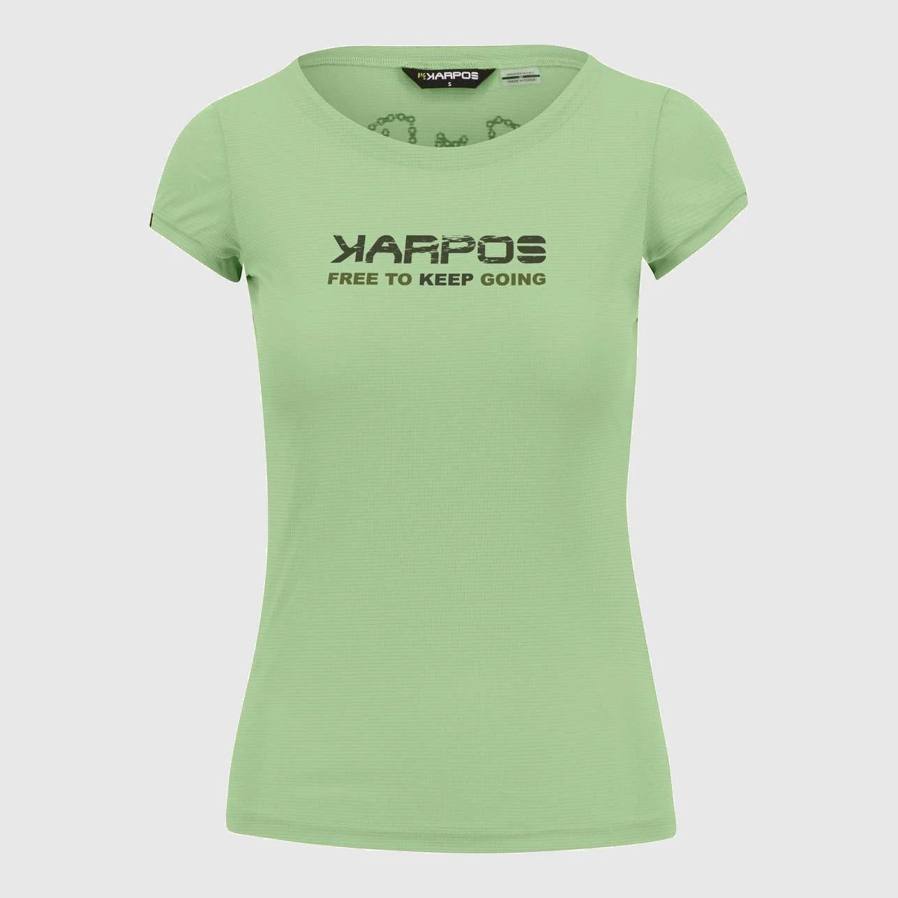 cycling clothing for beginners-T-Shirt donna Karpos Val Federia - Verde