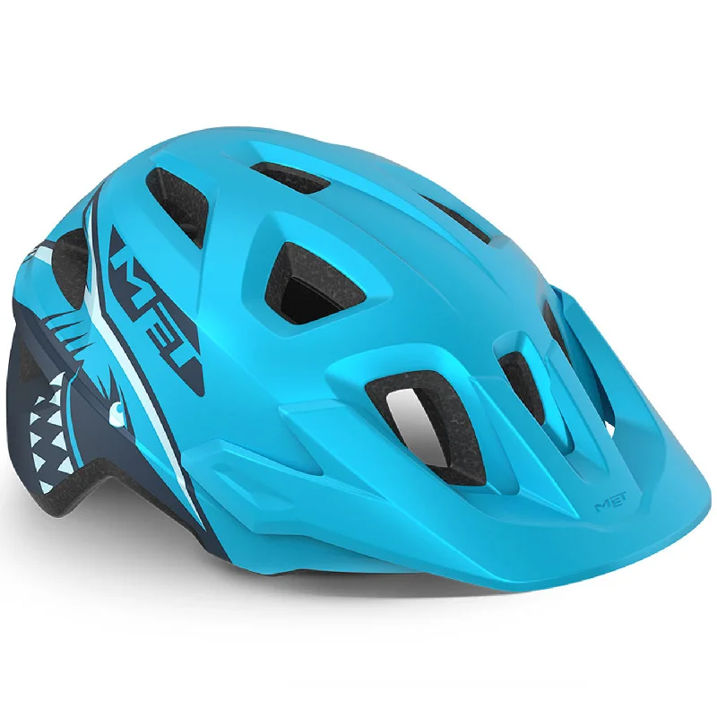 Bicycle helmet features list-Casco Met Eldar - Blu