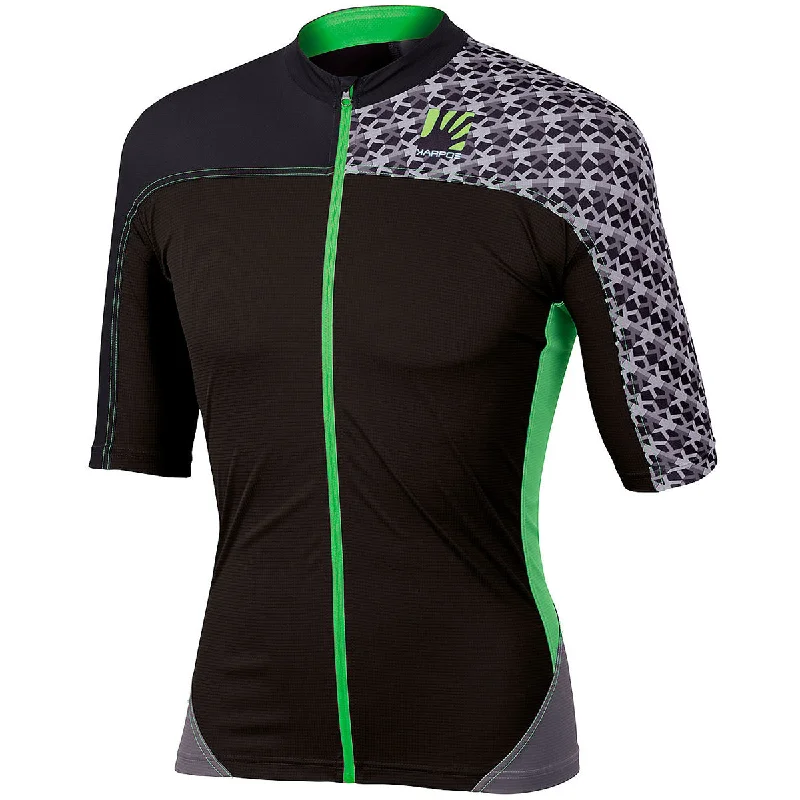 cycling clothing for competitive races-Maglia Karpos Teck Evo - Verde nero