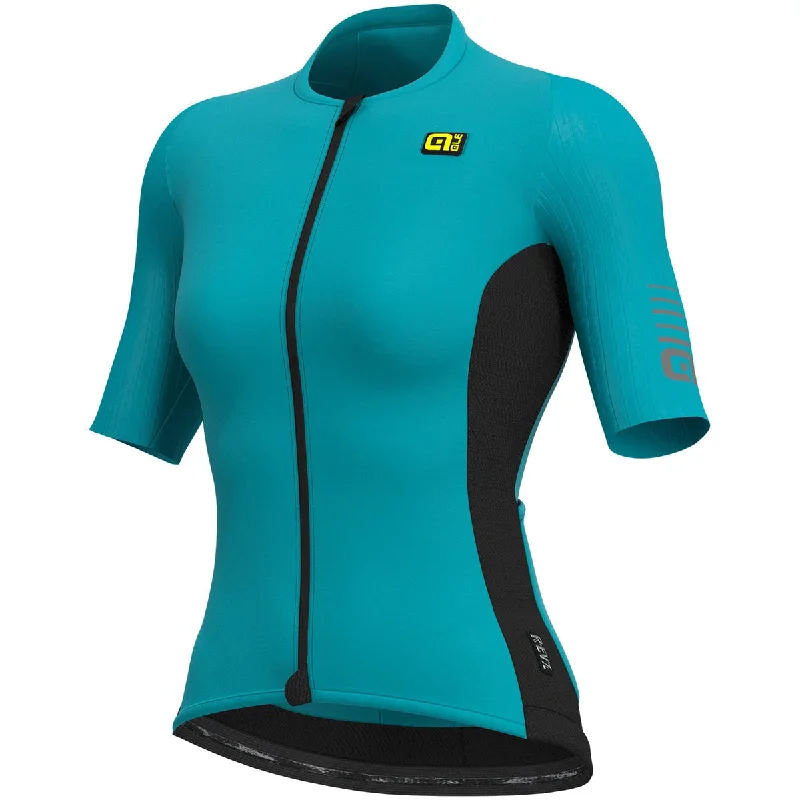 cycling clothing with no seams-Maglia donna Ale R-EV1 Race - Azzurro