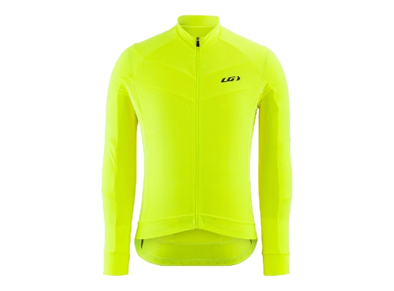 cycling clothing with bold graphics-Louis Garneau Lemmon 2 Long Sleeve Road Jersey - Bright Yellow