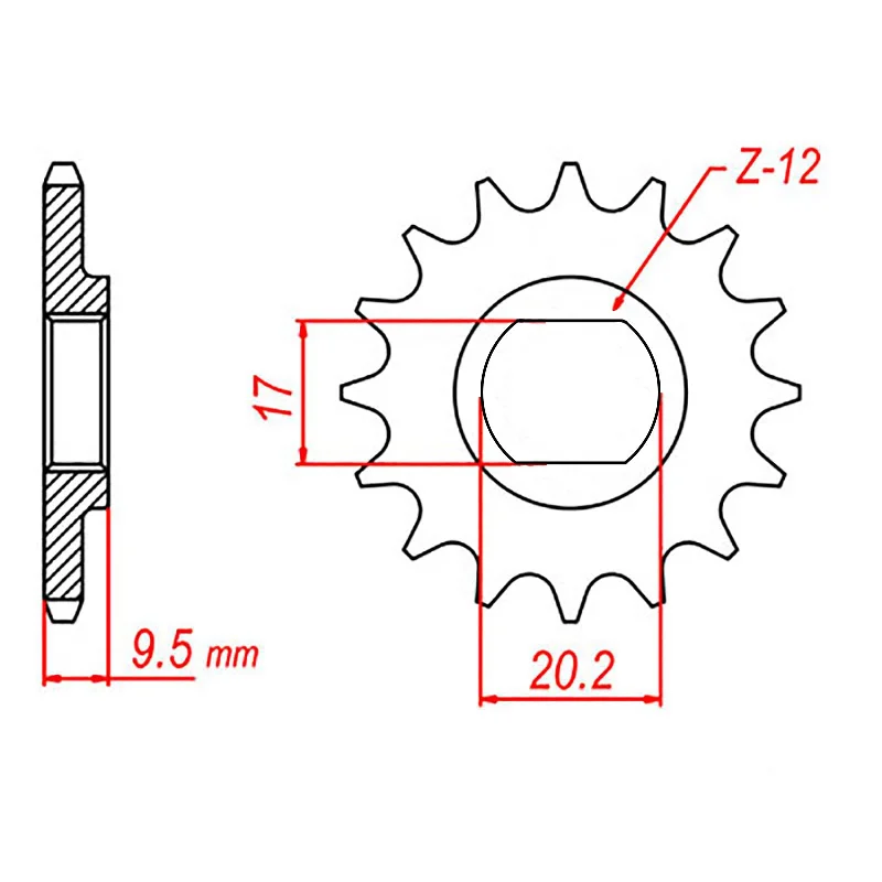 MTX KTM 50 (KT3) Steel Front Sprocket #415 (11T) (10-KT3-11)