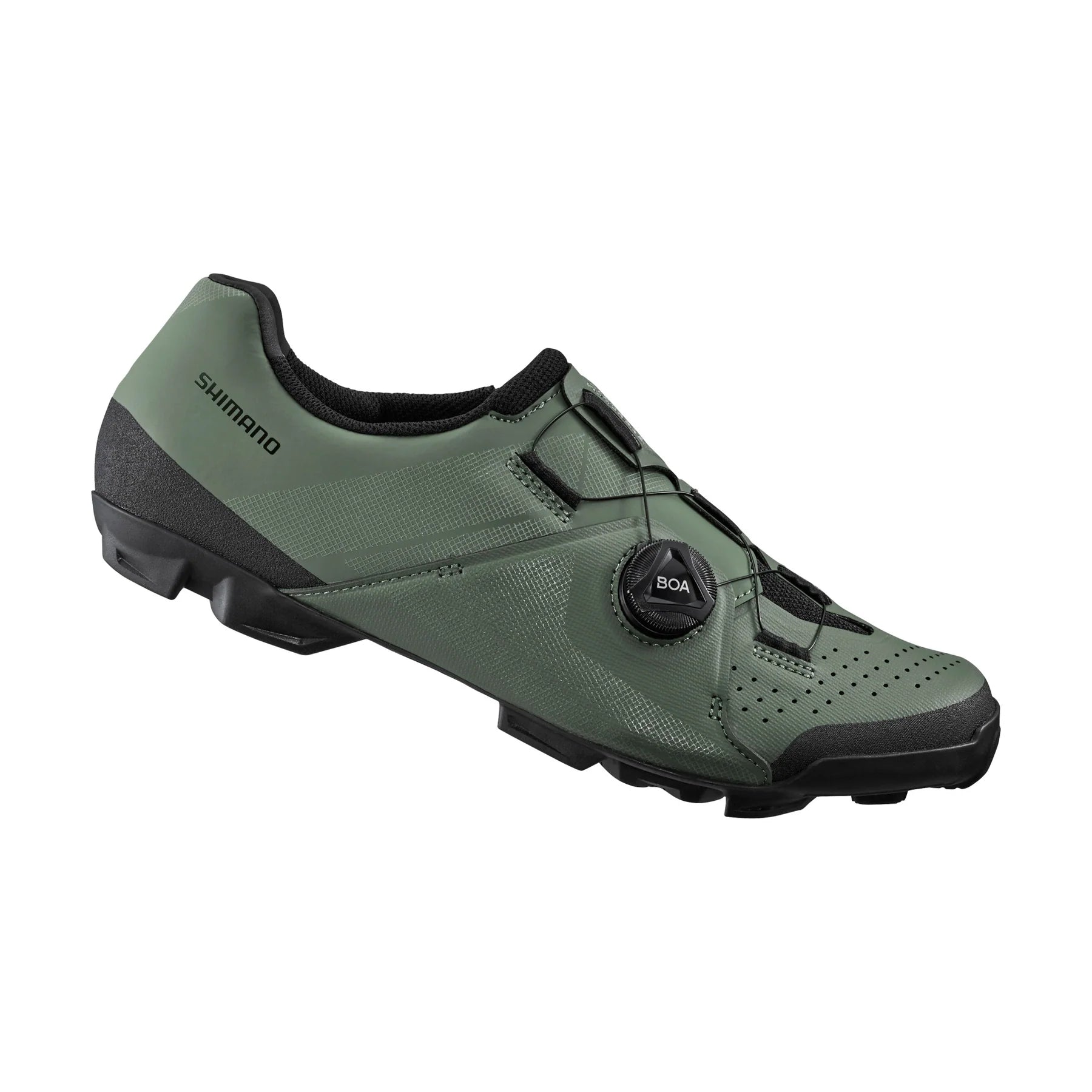 cycling clothing with extra grip-Shimano XC300 SPD MTB Shoe - Olive