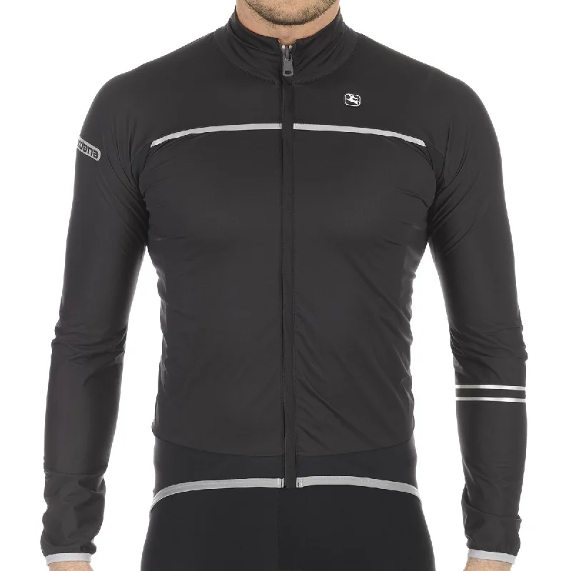 cycling clothing with thermal lining-Giacca Giordana A+V 100 - Nero