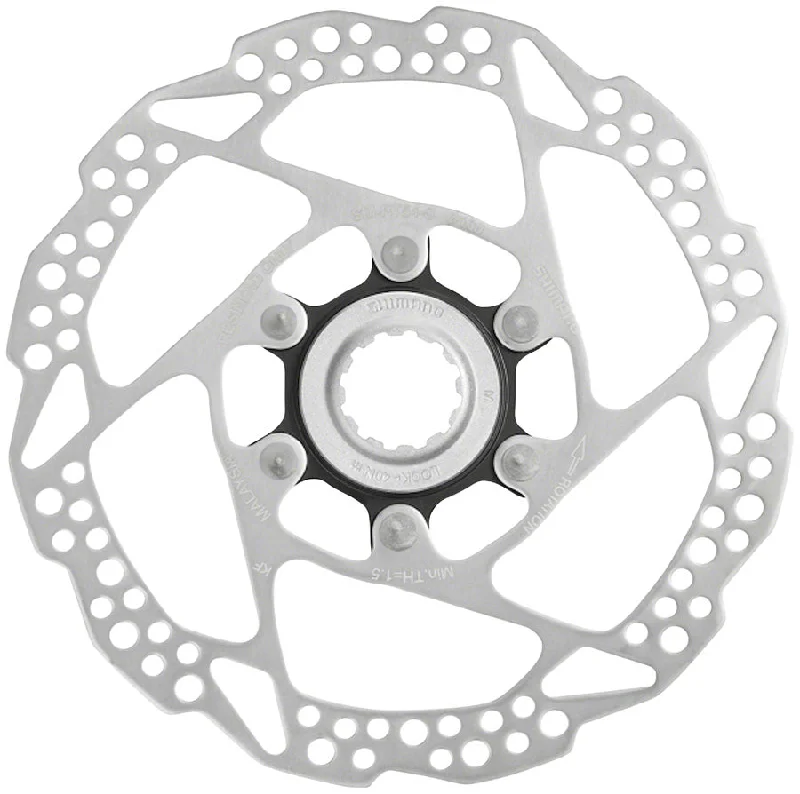 Bicycle wheel rim depth-Shimano Deore SM-RT54-S Disc Brake Rotor - 160mm Center Lock For Resin Pads Only External Lockring Silver