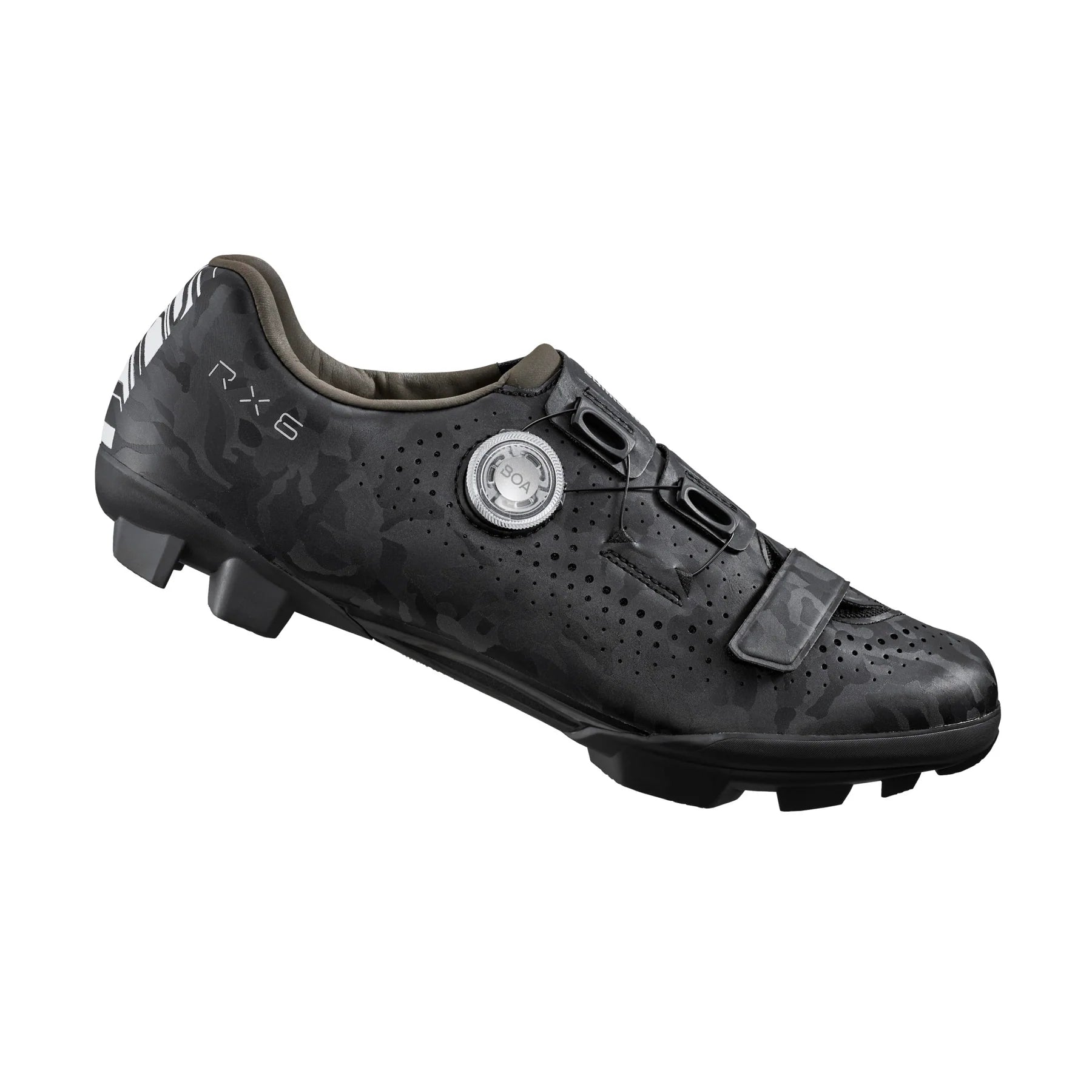 cycling clothing with soft fabric-Shimano RX6E SPD Gravel Shoe - Wide - Black