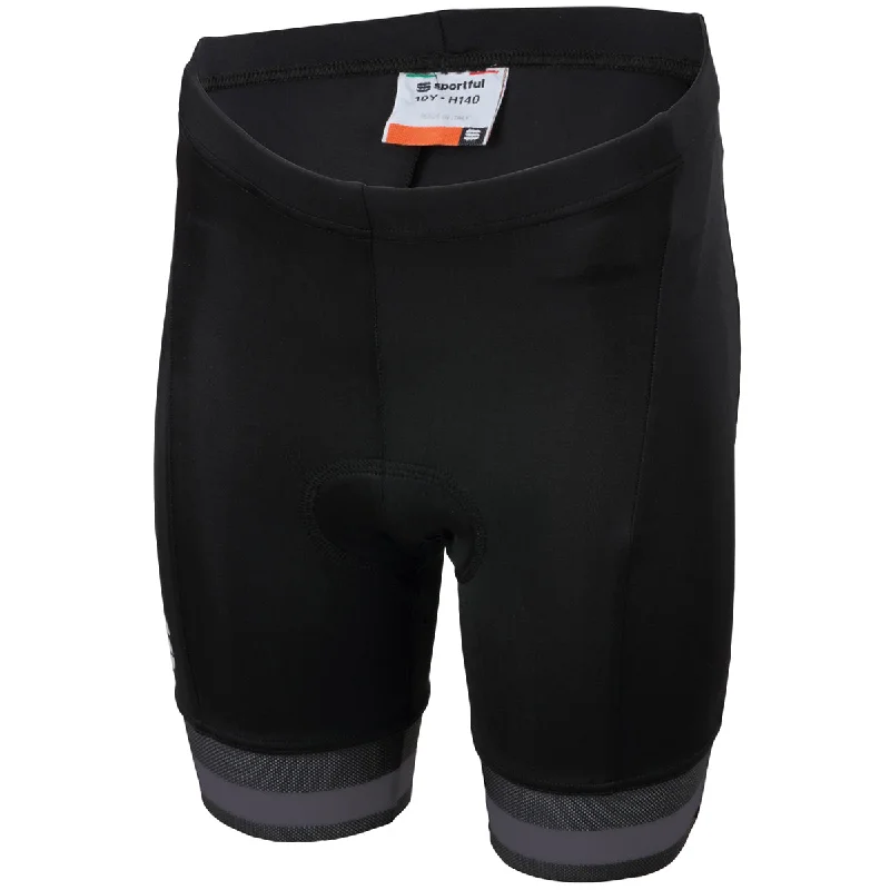 padded cycling clothing shorts-Pantaloncini bambino Sportful Tour 2.0 - Nero