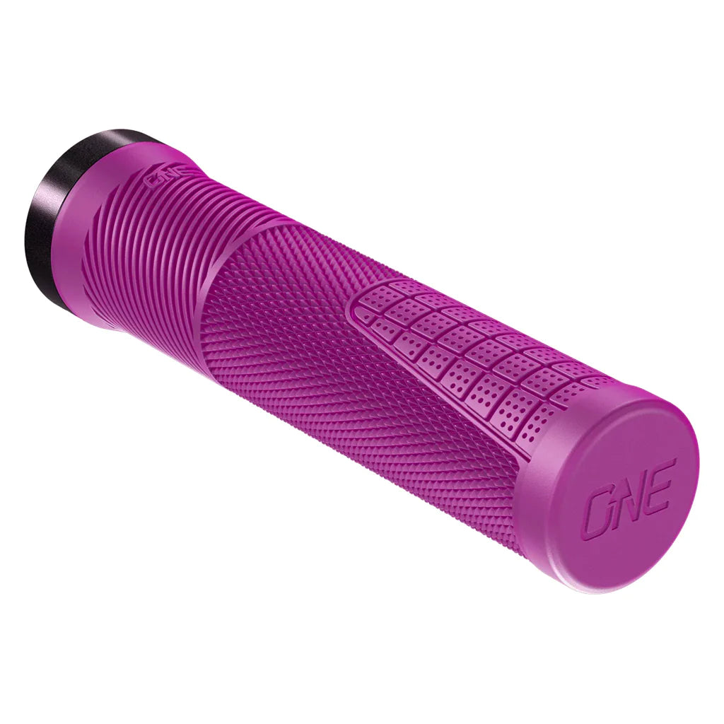 affordable mountain bike grips-OneUp Thin Lock-On MTB Grips - Purple