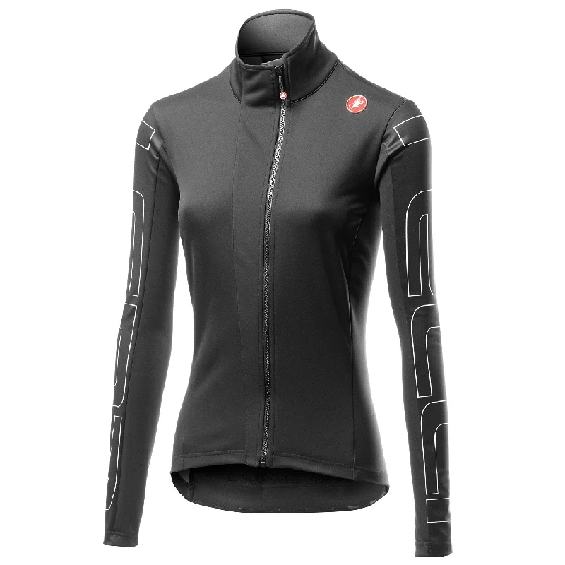 cycling clothing for urban style-Giacca donna Castelli Transition - Nero