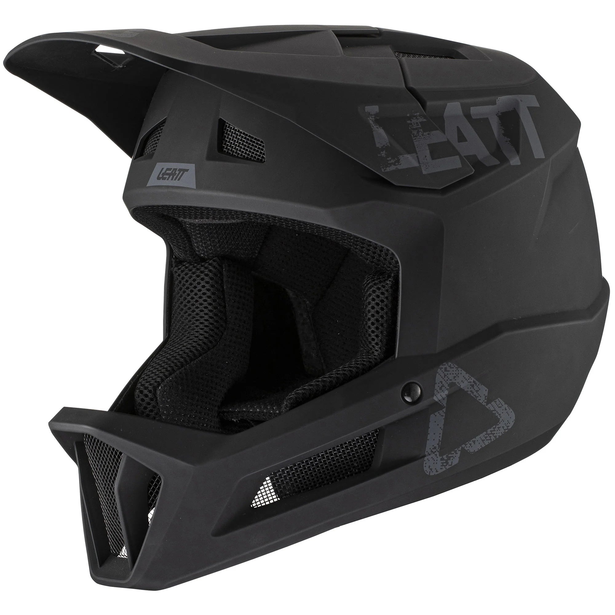 Bicycle helmet subscription-Leatt MTB 1.0 DH Full Face Helmet -  Black - 2021