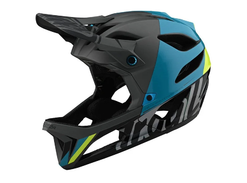 Bicycle helmet payment plans-Troy Lee Designs Stage MIPS Full Face Helmet - Nova - Gray - 2021