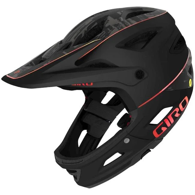 Bicycle helmet lightweight-Giro Switchblade MIPS Full Face Helmet - Matt Black Hypnotic - 2020