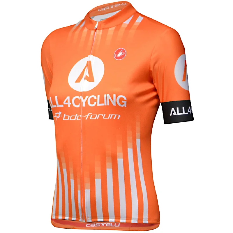 cycling clothing for tough use-Maglia donna Tabula Rasa Team All4cycling Bdc 2019 - Arancio