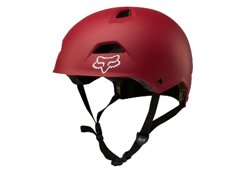 Bicycle helmet fog resistant-Fox Racing Flight Sport Dirt Jump Helmet - Dark Red