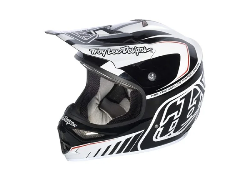 Bicycle helmet orthopedic-Troy Lee Designs Air Delta Full Face Helmet - White-Black