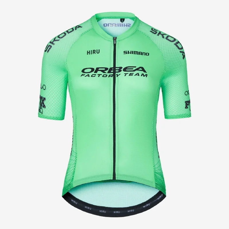 cycling clothing for lightweight feel-Maglia donna Orbea Factory Team 2024 Replica