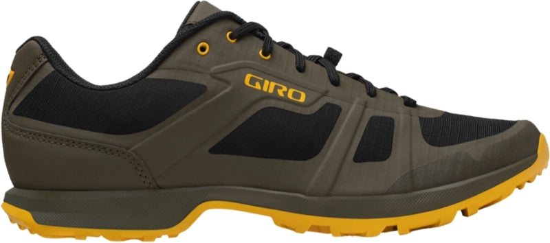 cycling clothing with stretchy fit-Giro Gauge MTB Shoe - Trail Green-Spectra Yellow