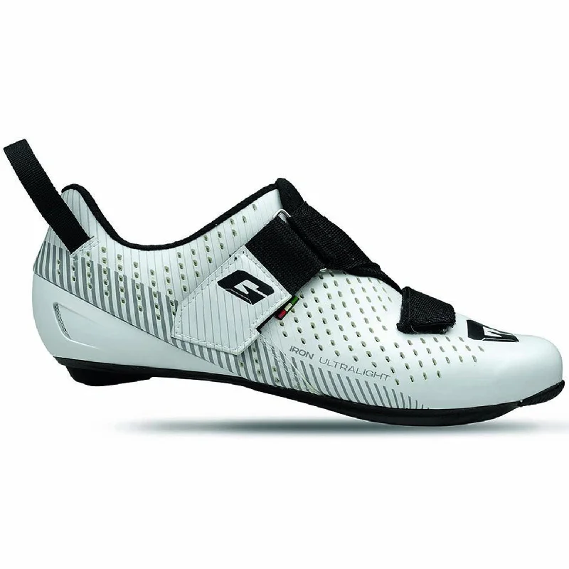 cycling clothing with tough zippers-Scarpe Gaerne Carbon Iron - Bianco