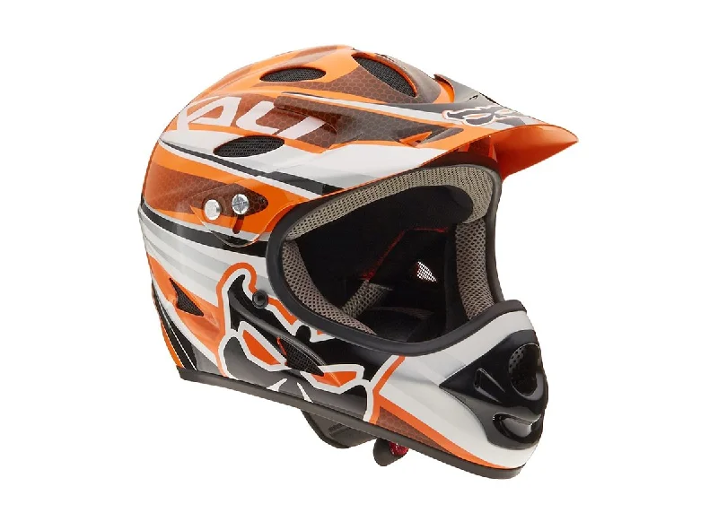 Bicycle helmet electric bike-Kali Savara Full Face Helmet - Celebrity Orange