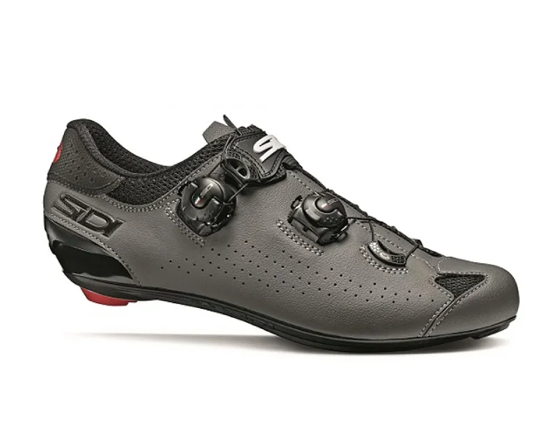 cycling clothing with thermal lining-Sidi Genius 10 Shoe Blk/Gry