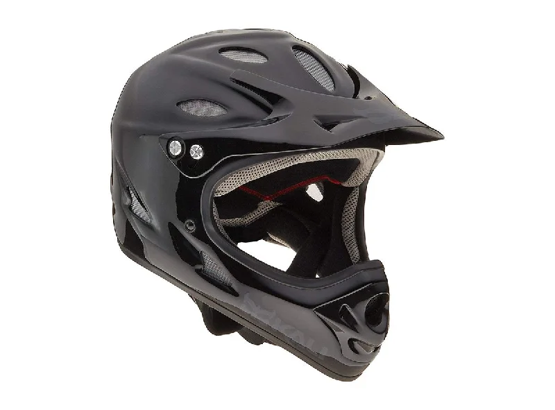 Bicycle helmet for scooters-Kali Savara Full Face Helmet - Black Gloss