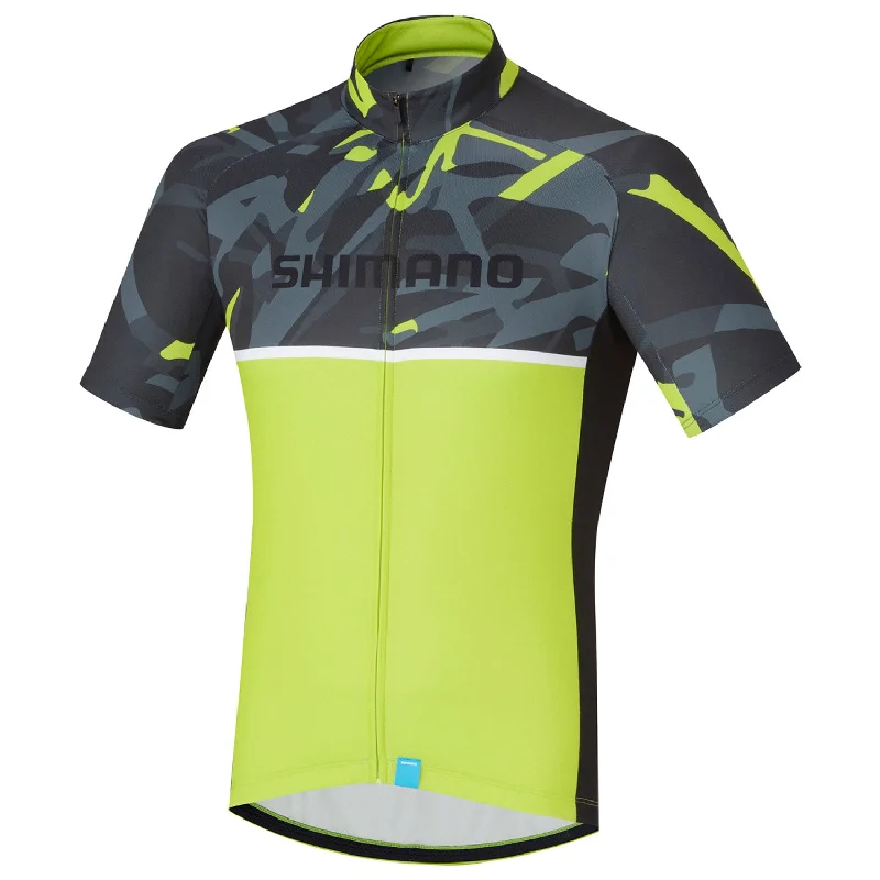 cycling clothing for chilly starts-Maglia Shimano Team - Giallo