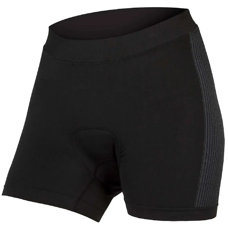 cycling clothing with branded logos-Boxer donna Endura Engineered Padded - Nero