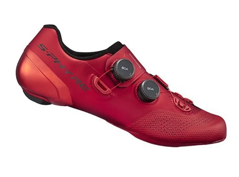 cycling clothing for high stamina-Shimano RC902 Sphyre Road Shoe - Red