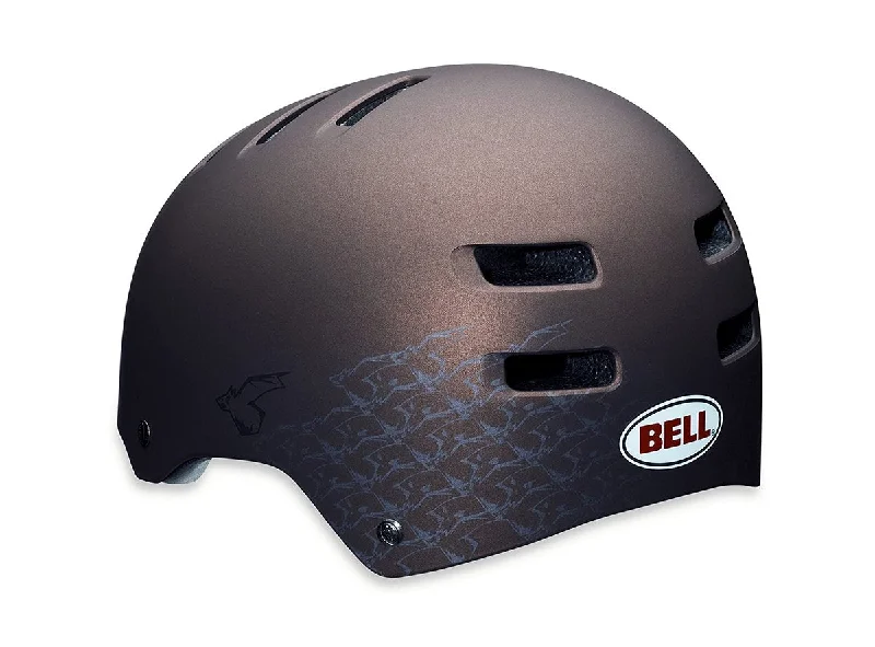 Bicycle helmet dent resistant-Bell Faction Helmet - Matt Bronze Bats