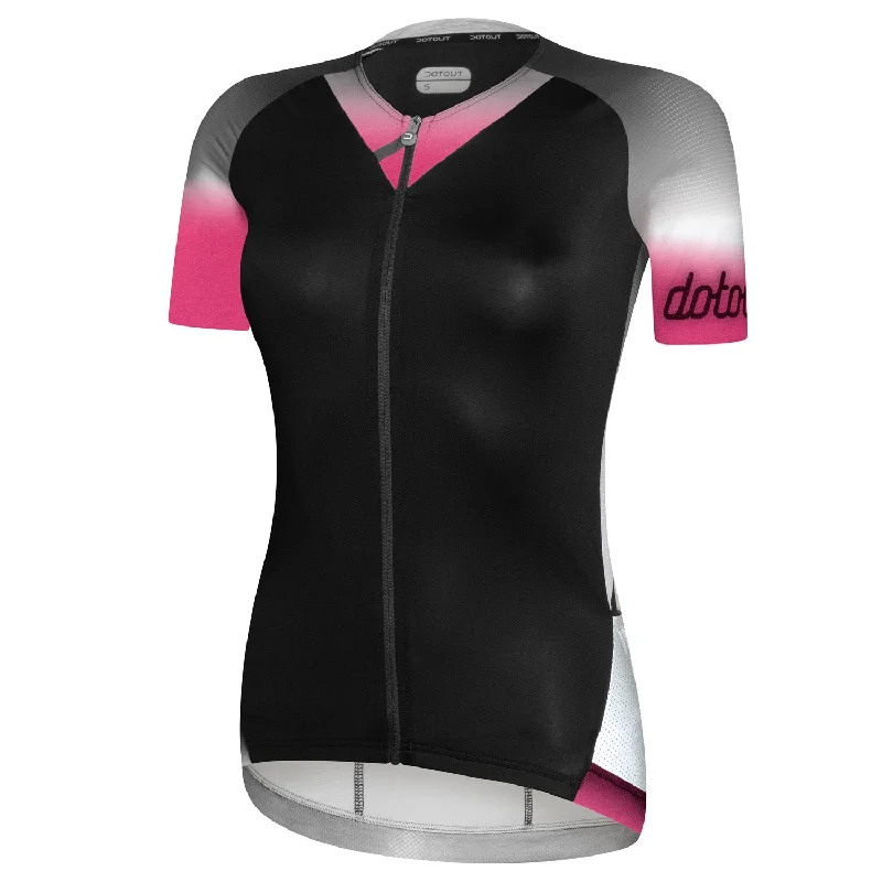 cycling clothing for tough conditions-Maglia donna Dotout Star - Fucsia