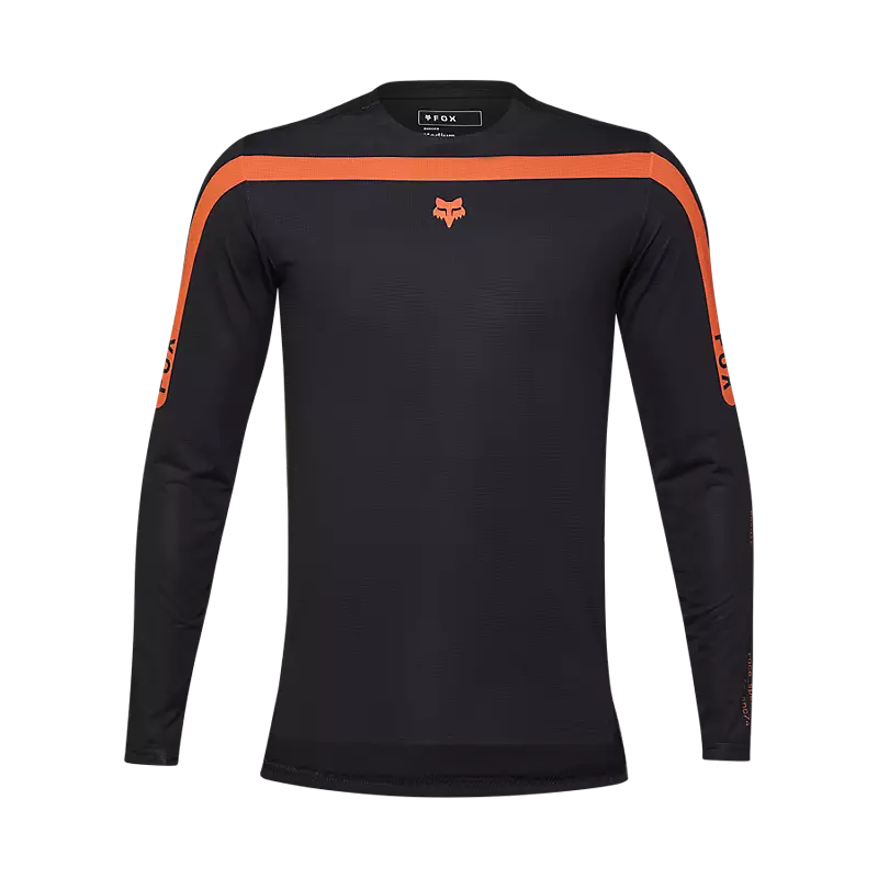 cycling clothing with flexible fit-Fox Racing Flexair Aviation Long Sleeve MTB Jersey - Dark Sage