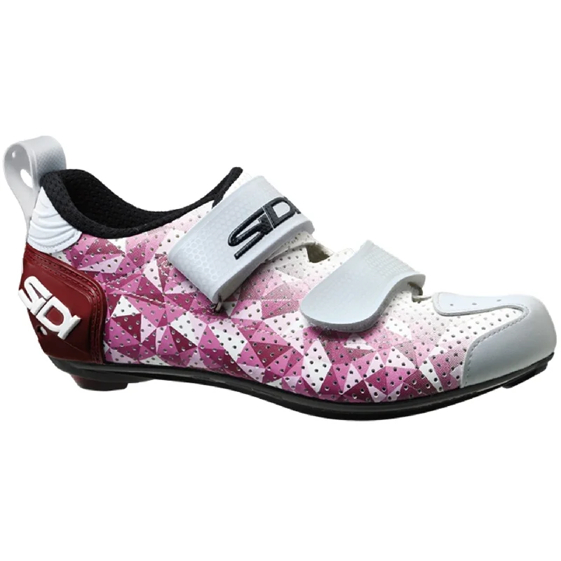 cycling clothing with UV protection-Scarpe donna Sidi T-5 Air - Rosso bianco