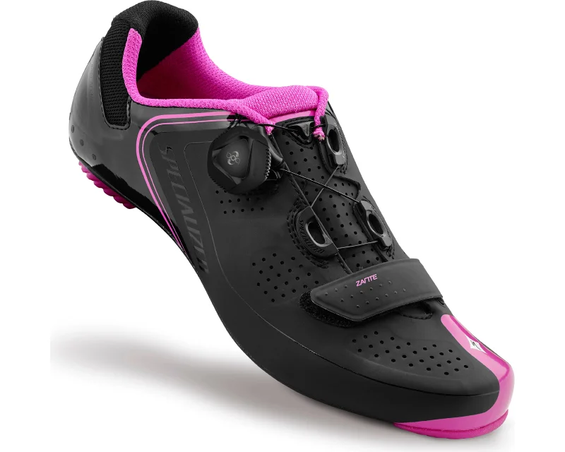 cycling clothing with bold colors-Specialized Zante Road Shoe Wmn - Blk/Pnk 36