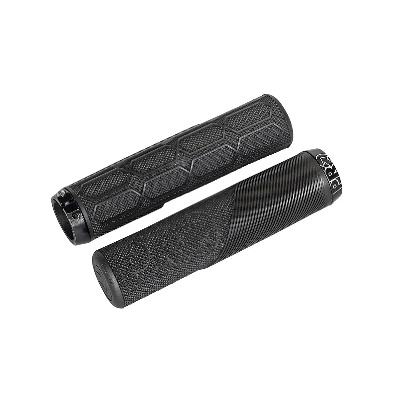 plastic bicycle grips-Pro Lock On Trail Grips - Black