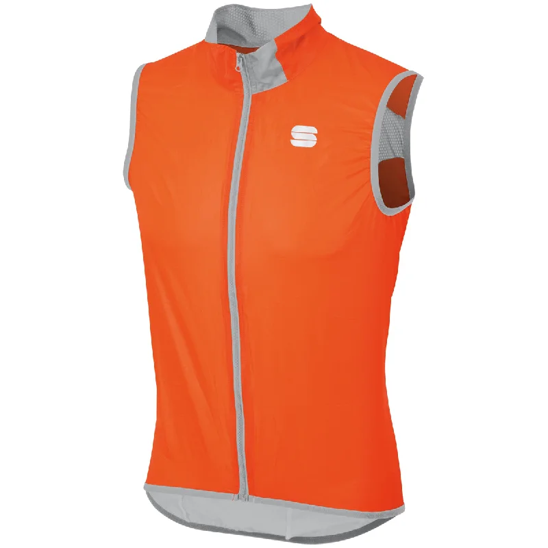 cycling clothing with team designs-Gilet Sportful Hot Pack Easylight - Arancio sdr