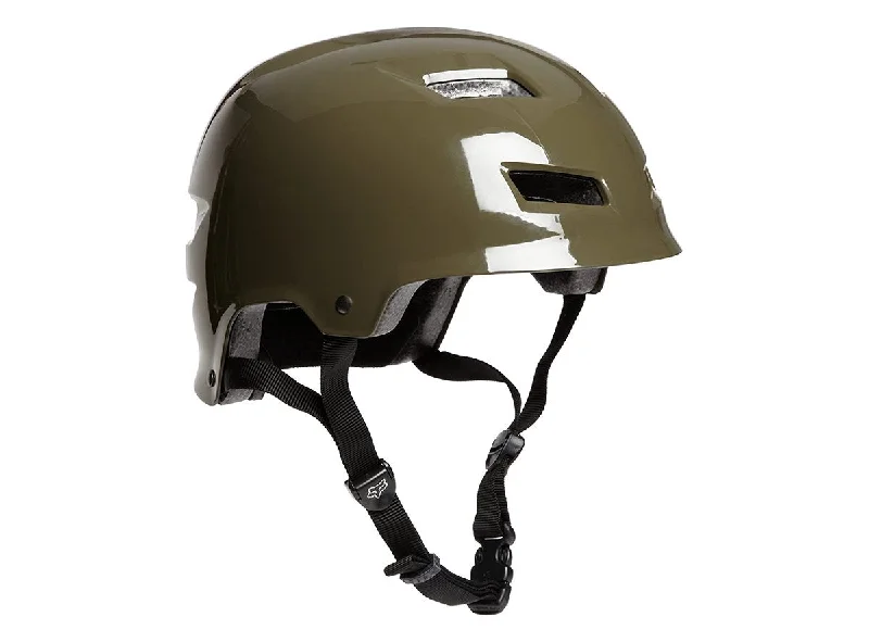 Bicycle helmet with repair kit-Fox Racing Transition Hard Shell Helmet - Military