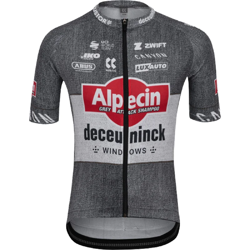 professional cycling clothing kits-Maglia bambino Kalas Alpecin Deceuninck 2024 - TDF