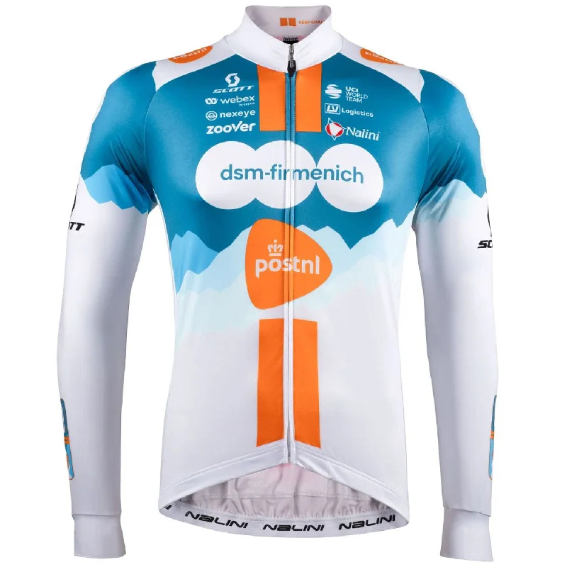 cycling clothing for arid climates-Maglia maniche lunghe Team DSM Firmenich Postnl 2024