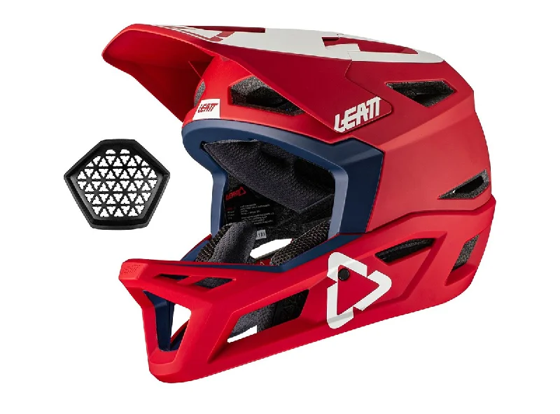 Bicycle helmet weight capacity-Leatt MTB 4.0 Full Face Helmet - Chilli - 2021