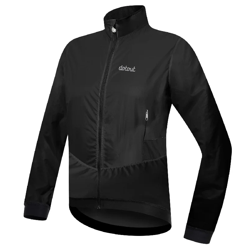 cycling clothing for affordable prices-Mantellina donna Dotout Tempo - Nero