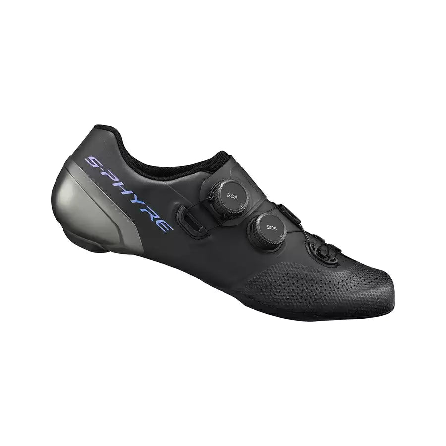 cycling clothing with narrow fit-Shimano RC902 Sphyre Road Shoe - SMU - Wide - Black