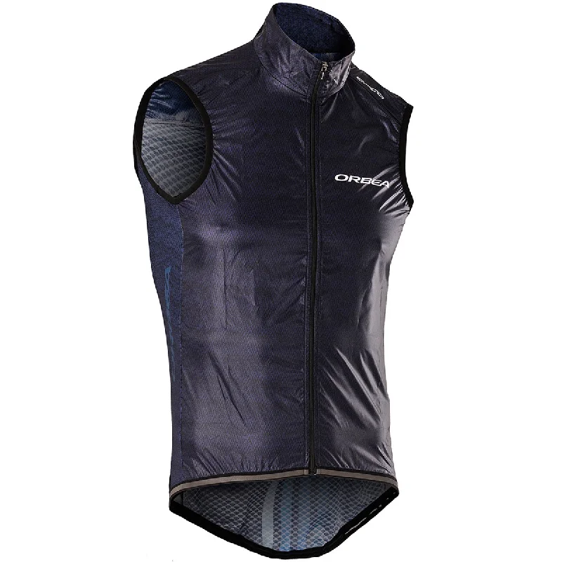 cycling clothing for gravel biking-Gilet Orbea Wbreakr - Blu