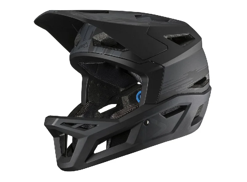 Bicycle helmet audio system-Leatt DBX 4.0 V19.1 Full Face Helmet - Black