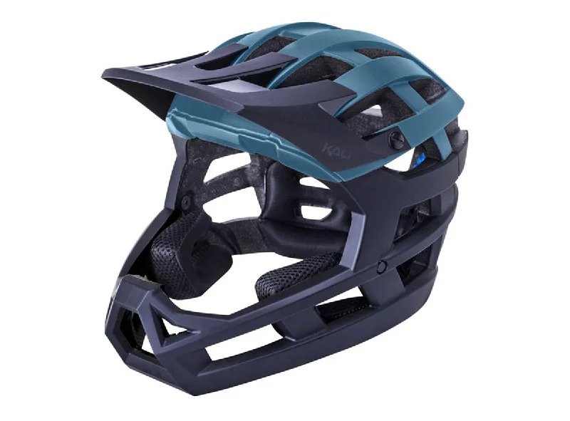 Bicycle helmet for winter-Kali Invader 2.0 Enduro Helmet - Matt Thunder-Black