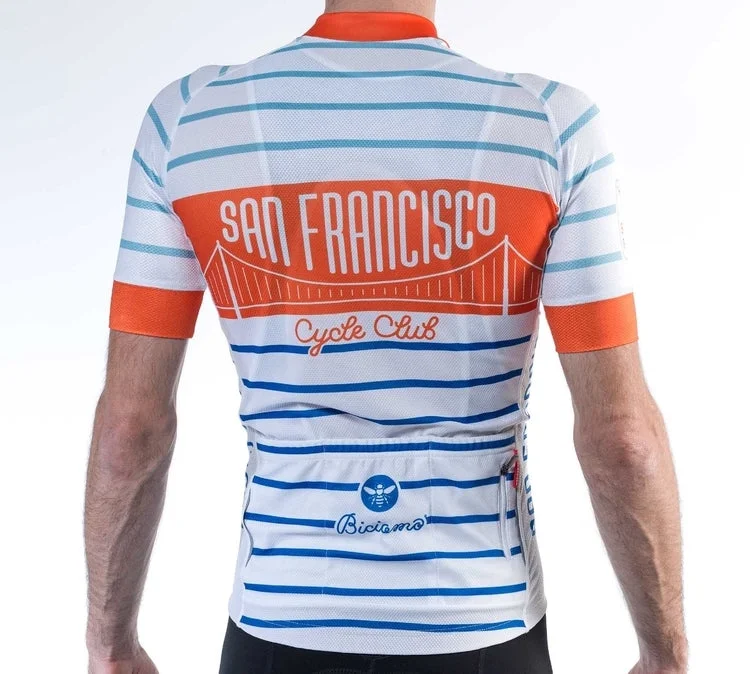 cycling clothing with reflective logos-San Francisco Cycle Club Jersey