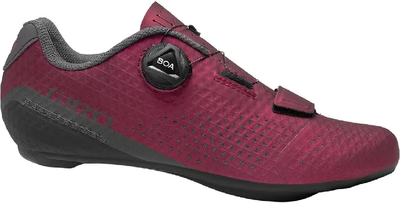 cycling clothing for easy care-Giro Cadet Road Shoe - Womens - Ano Dark Cherry