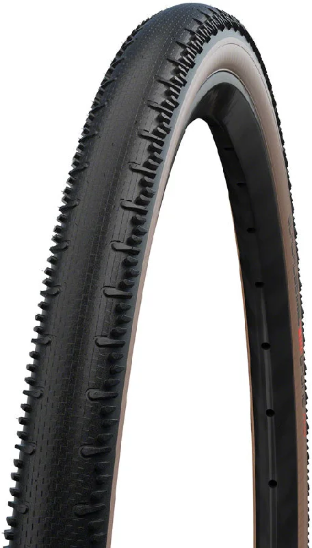 Schwalbe G-One RS Tire - 700 x 45 Tubeless Folding BLK/Transparent Evolution Line Super Race V-Guard Addix Race