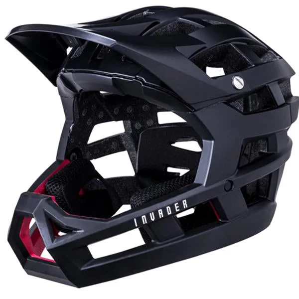 Bicycle helmet cooling-Kali Invader Enduro Helmet - Solid Matt Black