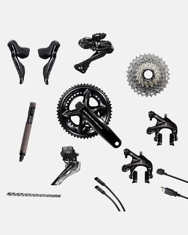 Mountain bike rear shock-Shimano Dura-Ace R9250 Di2 12 Speed Groupset - Rim